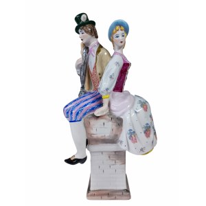 Pasterka i kominiarczyk, proj. Oksana Leonitiwna Żnikrup (1931-1993), Kijowska Eksperymentalna Fabryka Ceramiczno-Artystyczna KEKHZ
