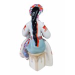 Embroiderer, designed by Valeriy Viktorovich Albul, Polonsk Artistic Ceramics Plant (PZHK, Polonsk).
