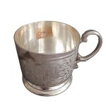 12 silver-plated teacups, Fraget, 1896-1914