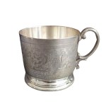 12 silver-plated teacups, Fraget, 1896-1914