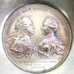 Brass bowl with commemorative medallion / Francis I and Maria Theresa