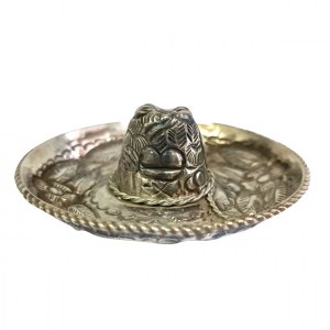 Cendrier sombrero en argent (825), Mexique