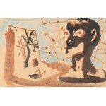 Jerzy Janisch (1901 Gródek Jagielloński - 1962 Warszawa), Figura w pejzażu, 1957