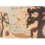 Jerzy Janisch (1901 Gródek Jagielloński - 1962 Varsovie), Figura w pejzażu, 1957