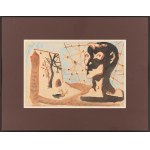 Jerzy Janisch (1901 Gródek Jagielloński - 1962 Varsovie), Figura w pejzażu, 1957