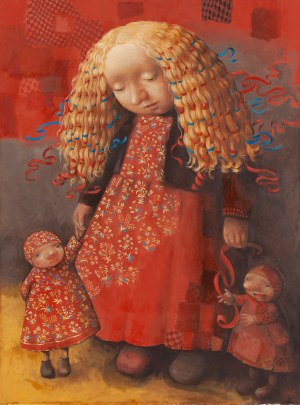 Katarzyna Słowiańska-Kucz (ur. 1961), Czerwone sukienki, 2015