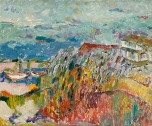 Judyta Sobel (1924 Lwów - 2012 Nowy Jork), Pejzaż, 1962