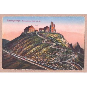 (KARKONOSZE). Riesengebirge. Schneekoppe, 1605 m u. M.