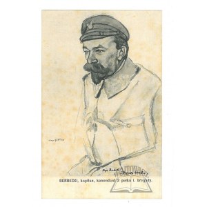 (POSTACIE historyczne). Berbecki, kapitan, komendant 2 pułku I. brygady.