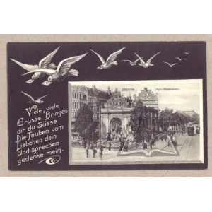 STETTIN. Am Berlinertor. (Port Gate in Stettin).