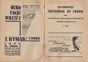 Ilustrovaný sprievodca po Ľvove s adresárom ulíc, poštovým sadzobníkom a stručným zoznamom podnikov. Ľvov 1938.