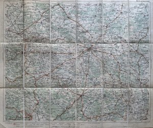 Automobile map of Lviv] G. Freytag-Berndt Automobil- und Radfahrerkarten. Blatt 47, Lemberg (Lviv). Vienna [1923].