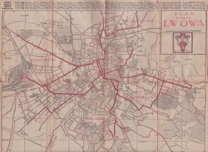 PLAN OF THE CITY OF LIVOW and list of streets, squares and gardens etc. Published by the Institute of Soldiers. Lviv 1920.