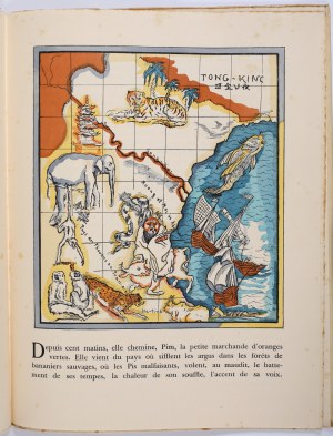 [GOTTLIEB Leopold - original drawing, copy on special paper] Les Colonies françaises. Paris Aux éditions de la girafe, 1931
