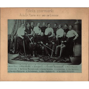 Powstanie styczniowe] Szkoła szermierki Achille Marie w r. 1863 we Lwowie.