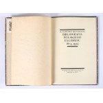 REYCHMAN Kazimierz - Bibliografia Polskiego Exlibrisu 1874-1925. Kraków 1925. Egzemplarz uczestnika pierwszego zjazdu bibliofilów polskich.