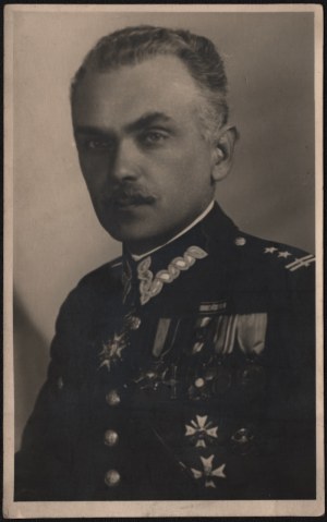 1st Heavy Artillery Regiment] Photograph of Lieutenant Colonel Jan Dunin-Wąsowicz [before 1934].