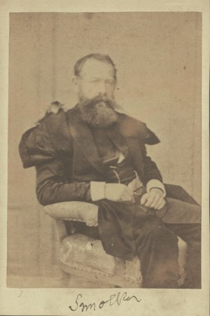 [19. storočie] CDV portrétna fotografia Františka Smolku. [1860s]