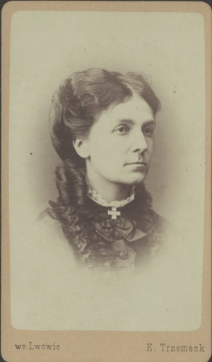 [Lvov, 19th century] Portrait of Karolina Tarnowska of Tarnów. Photo by E. Trzemeski, Lviv [before 1877].