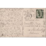 [Zwycięskie wkroczenie wojsk sprzymierzonych do Lwowa] Karta pocztowa z przedstawieniem wojsk austr. wkraczających do Lwowa. [1915]
