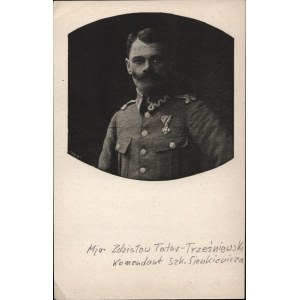 Obrona Lwowa, XI 1918 r.] Major. Tatar-Trześniowski Zdzisław komendant Szkoły Sienkiewicza. Nakładem Kramu Studenckiego Komitetu Akcyi.
