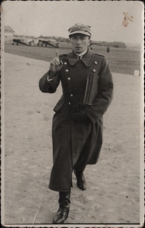 BAJAN Jerzy] Fotografia Jerzego Bajana, pułkownika pilota Wojska Polskiego. 1936 r.