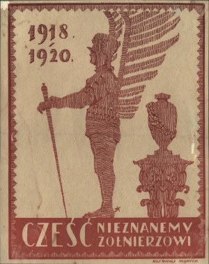 1918-1920 Hommage au soldat inconnu. Fig. Rudolf Indruch [brique].