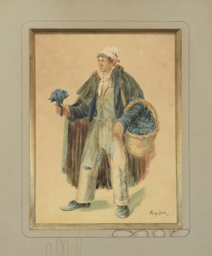 Eugene ZAK (1884-1826), Seller of forget-me-nots