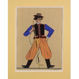 Zofia STRYJEŃSKA (1891-1976), Folk costume from Łowicz, 1939