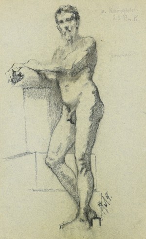 Marian WAWRZENIECKI (1863-1943), Akt męski, ok. 1890