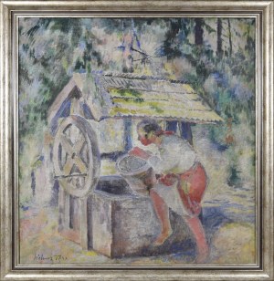Kazimierz SICHULSKI (1879-1942), Au puits, 1932