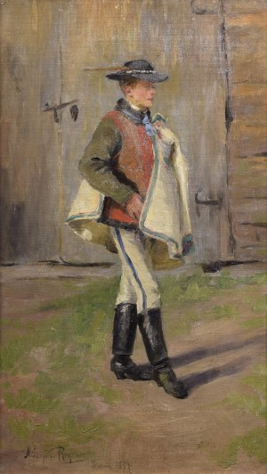 Mieczyslaw REYZNER (1861-1941), Highlander from Poronin, 1884