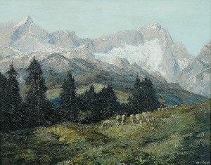 Otto PIPPEL (1878-1960), Paesaggio di montagna