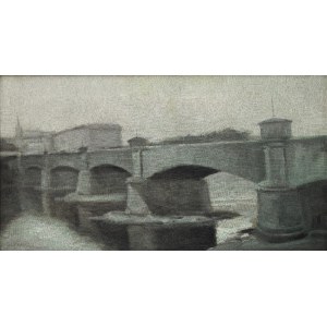Jan Kazimierz OLPIŃSKI (1875-1936), Most Podgórski in Krakau, 1924