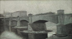Jan Kazimierz OLPIŃSKI (1875-1936), Most Podgórski w Krakowie, 1924