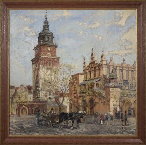 Władysław ZAKRZEWSKI (1903-1944), At the Market Square in Cracow