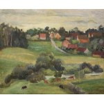 Olga PECZENKO-SRZEDNICKA (1918-1975), Pejzaż z łąkami