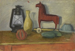 Maria MICHAJŁÓW-WAŁACH (1924-2019), Still life with a horse