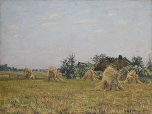Stefan DOMARADZKI (1897-1983), Landscape with sheaves, 1923
