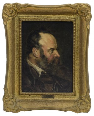 Walerian KRYCIŃSKI (1852-1929), Portret mężczyzny z profilu, 1877