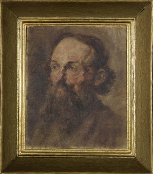 Peintre non spécifié, Pologne, Cercle de Jan Matejko, 19e / 20e siècle, Portrait d'un homme avec barbe