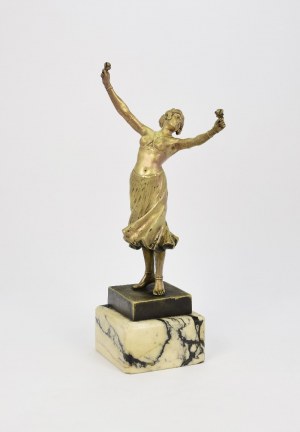 Artist unspecified (19th/20th century), Dancer with roses - Art Nouveau figure