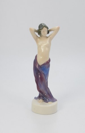 ROSENTHAL - Rosenthal AG, Selb - Kunstabteilung, After the bath (Nach dem Bade) - woman in violet drapery
