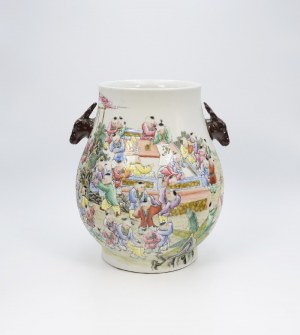 Vase (vase) with scenes of children's games