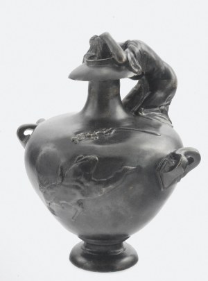 KUSA - Cast Iron and Bronze Foundry, Art Nouveau vase with female figure