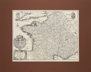 Matthäus MERIAN (1593-1650), Gallia Le Royaume de France. Frankreich [Gallia - Mapa Francúzskeho kráľovstva].