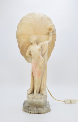 Lamp with the figure of a woman (electric)