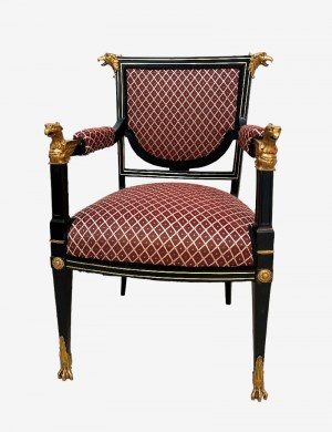 Neo-empire style armchair