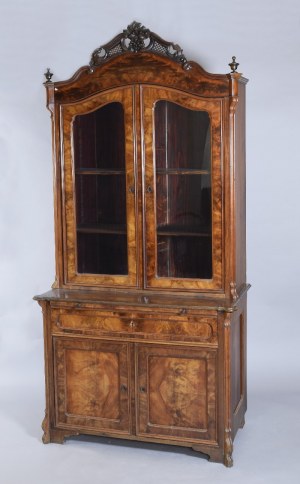 Louis Philippe style library cabinet