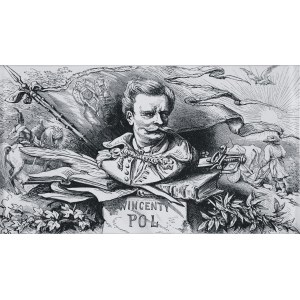 Juliusz Kossak (1824-1899), Wincenty Pol, winieta do Mohorta, [1860]